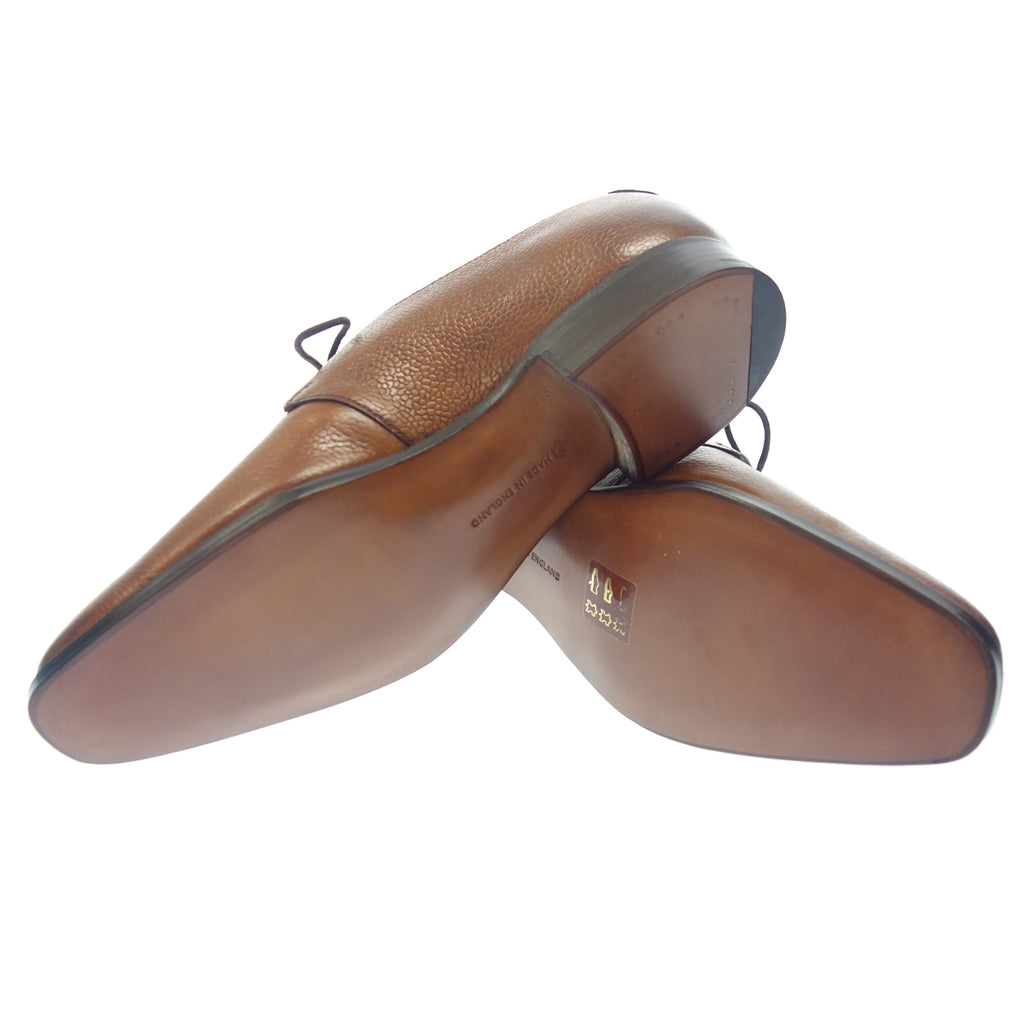 Like new ◆ Edward Green Leather Shoes Holborn Plain Toe EXTER Grained Leather Men's 7.5 Brown Genuine Shoe Tree EDWARD GREEN HOLBORN [LA] 