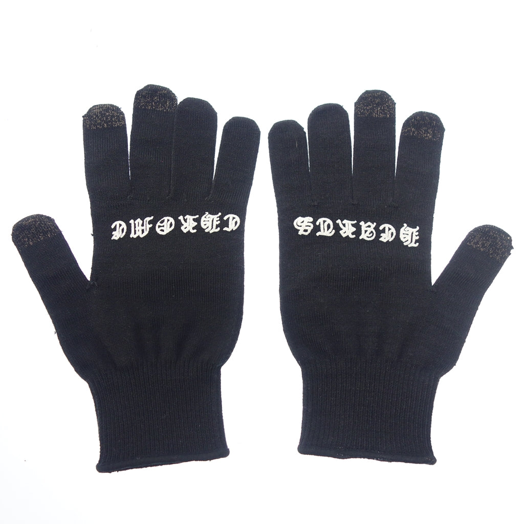 美品◆クロムハーツ 手袋 WORK GLOVES ブラック Chrome Hearts【AFI20】