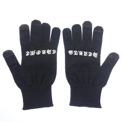 Good Condition◆Chrome Hearts Gloves WORK GLOVES Black Chrome Hearts [AFI20] 