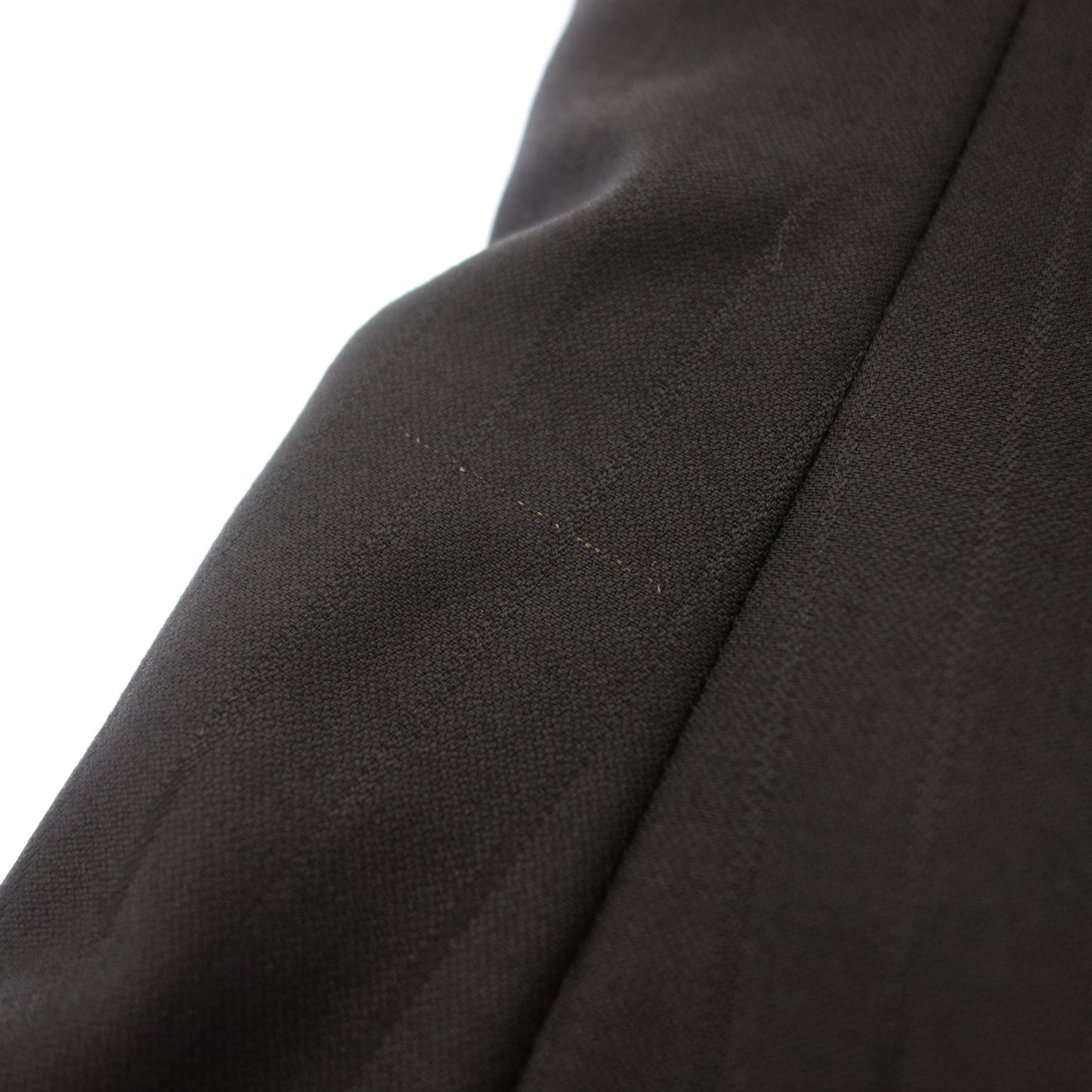 品相良好◆乔治阿玛尼西装套装条纹黑色 46 号男式 GIORGIO ARMANI [AFA21] 