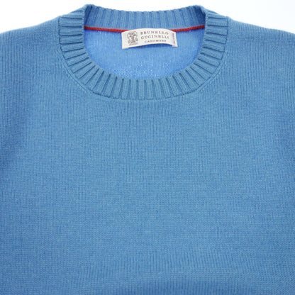 Brunello Cucinelli knit sweater wool cashmere blend men's blue 46 BRUNELLO CUCINELLI [AFB2] [Used] 