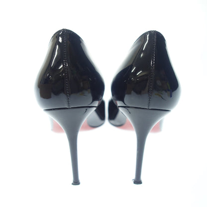 Good Condition◆Christian Louboutin Pumps Pin Heel Enamel Women's Size 37 Black CHRISTIAN LOUBOUTIN [AFD1] 