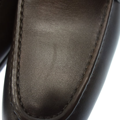 Very good condition ◆ Santoni loafers 14944 Men's Brown Size 7 SANTONI [AFC27] 