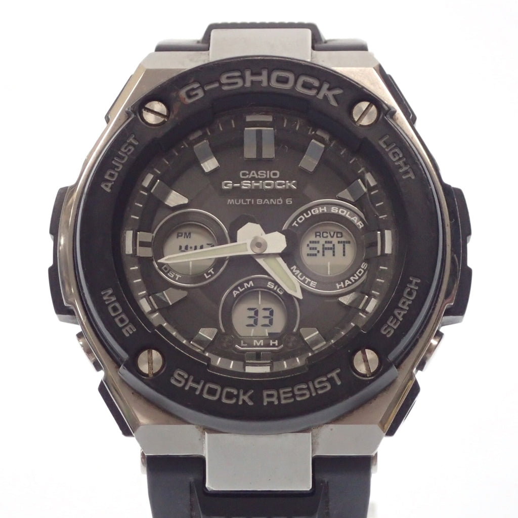 品相良好◆卡西欧 G-Shock 手表防震太阳能 GST-W300 表盘 黑色 CASIO G-SHOCK SHOCK RESIST [AFI3] 