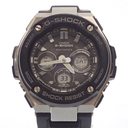 美品◆カシオ ジーショック 腕時計 ショックレジスト ソーラー GST-W300 文字盤黒 CASIO G-SHOCK SHOCK RESIST【AFI3】