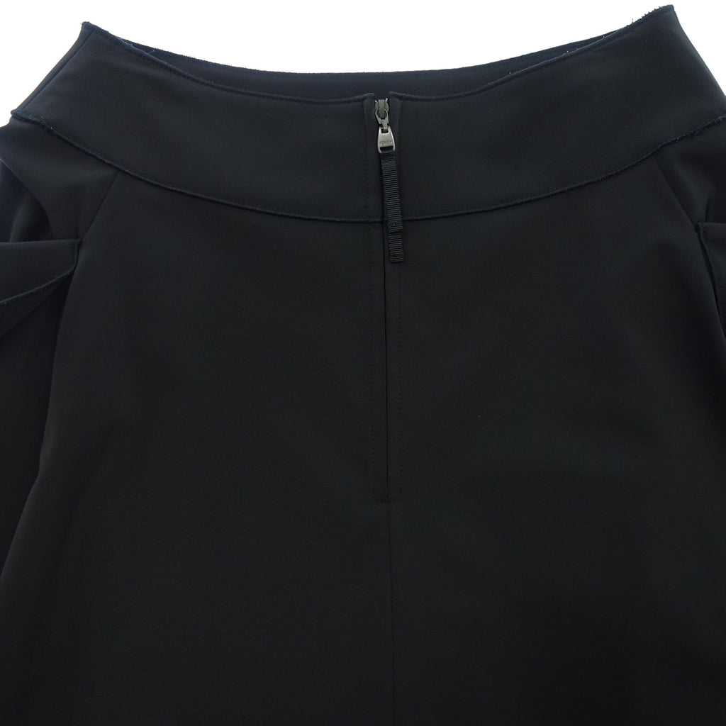 Good condition ◆ FOXEY NEW YORK Flare Skirt Pocket 25186 Women's 38 Black FOXEY NEW YORK [AFB19] 