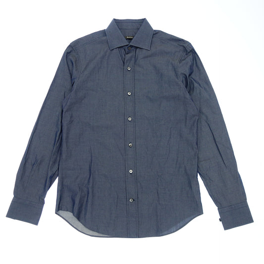 Good condition ◆ Berluti long sleeve shirt cotton men's navy size 38 Berluti [AFB50] 