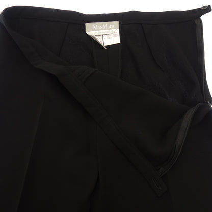 極美品◆マックスマーラ スーツ セットアップ 42 レディース ブラック MaxMara【AFA5】