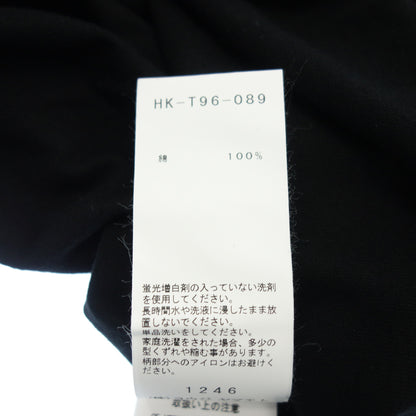 未使用 ◆ Yohji Yamamoto x Alexander 短袖 T 恤 Cut and Sewn 17AW HK-T96-089-2-02 黑色 2 Yohji Yamamoto POUR HOMME [AFB37] 