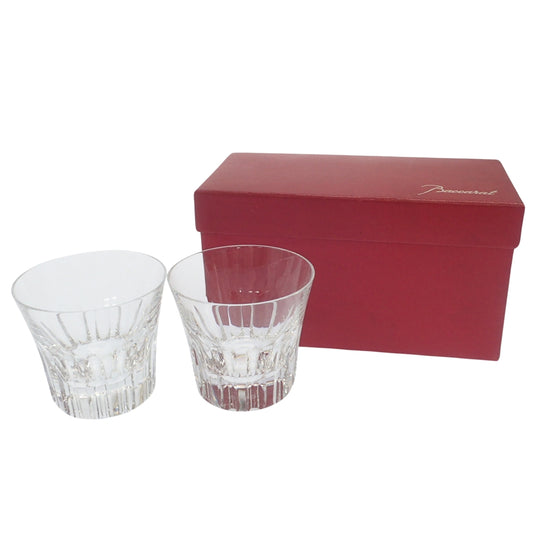 Good condition ◆ Baccarat rocks glass Etna set of 2 Baccarat [AFI23] 