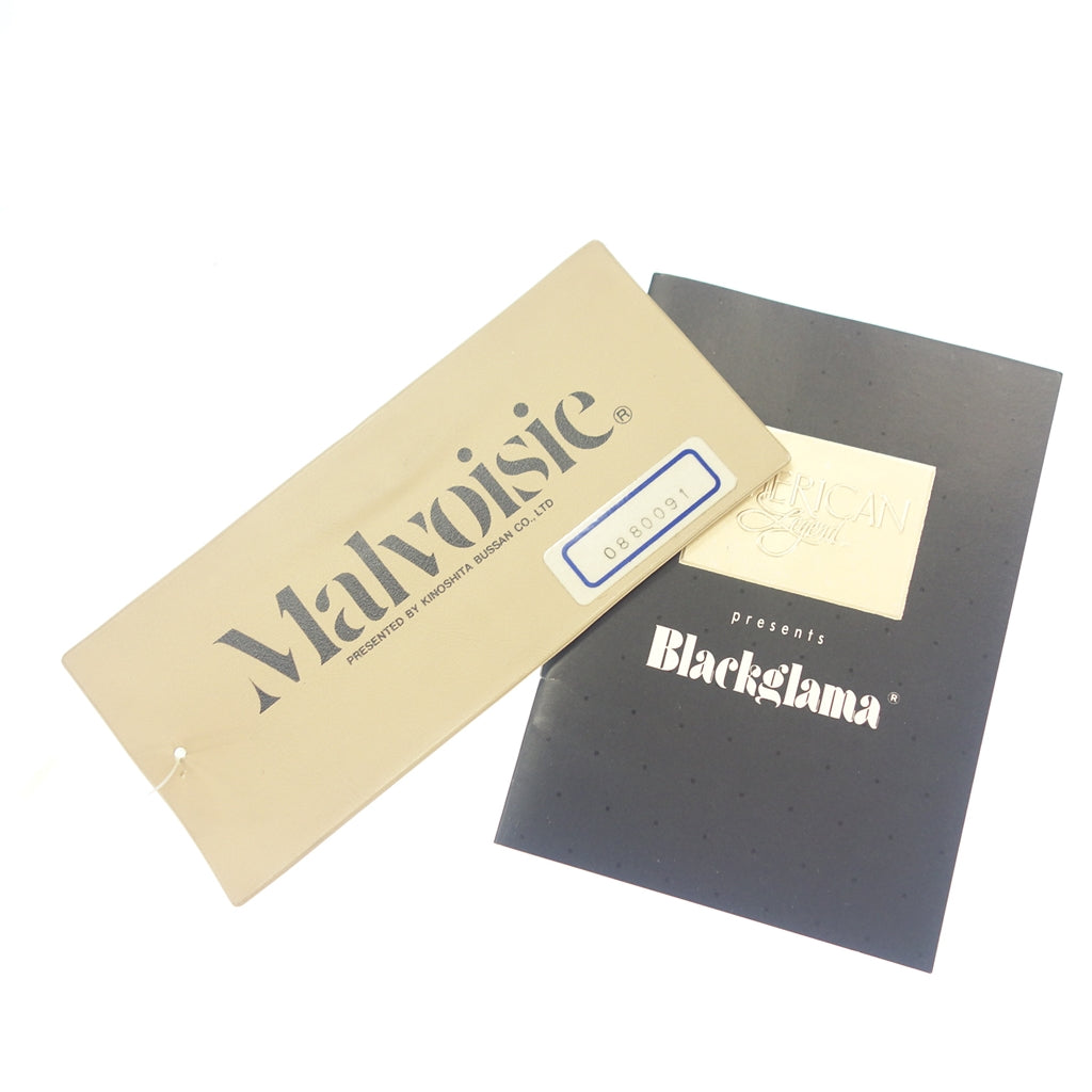 状况良好 ◆ Malvoisie 黑色 Glama 水貂半外套 尺寸 15 黑色 Malvoisie BLACKGLAMA [AFF19] 