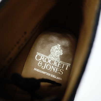 美品◆クロケット＆ジョーンズ チャッカブーツ CHERTSEY スエード メンズ 6.5 ネイビー CROCKETT＆JONES【AFD8】