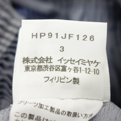 状况良好◆Issey Miyake Homme Plisse 褶裥短裤 HP91JF126 男式 3 码灰色 ISSEY MIYAKE HOMME PLISSE [AFB30] 