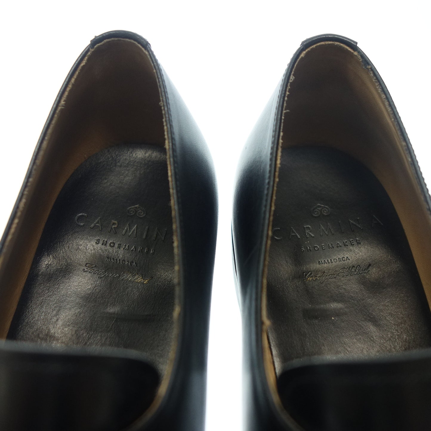 Good Condition ◆ Carmina Single Monk Leather Shoes 80582 Men's Black Size 7.5 Sartore Camier with shoe tree CARMINA [AFC21] 