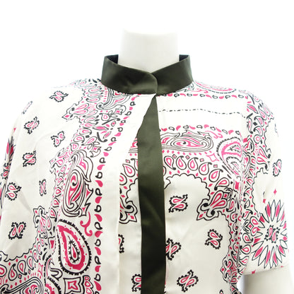 Very good condition◆Sacai Bandana Print Dress 22-05930 Polyester Women's White Size 3 Sacai [AFB53] 