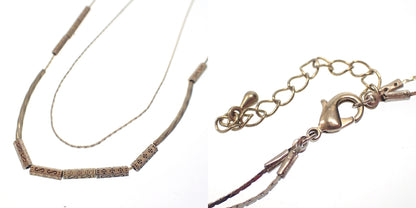 中古◆スワロフスキー ラインストーン ネックレス  2点＆ノーブランド ネックレス2点セット SWAROVSKI【AFI13】