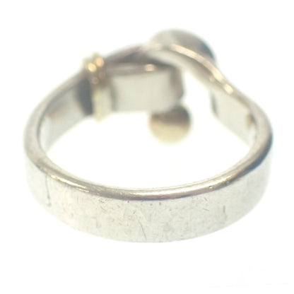 Beautiful item◆Tiffany Ring Combi Hook &amp; Eye SV925 Ag750 Silver x Gold No. 8 Tiffany &amp; Co. [LA] 