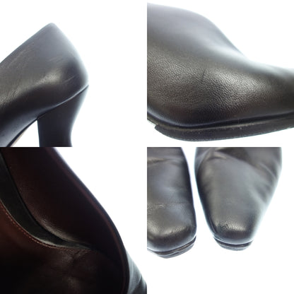 Good condition ◆ Bottega Veneta Almond Pumps Leather Women's 35.5 Black BOTTEGA VENETA [AFC42] 