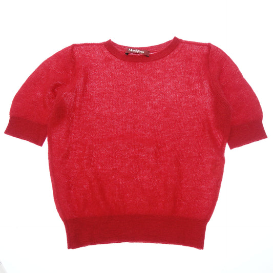 MaxMara Studio 针织毛衣短袖羊毛红色女式 MaxMara [AFB42] [二手] 