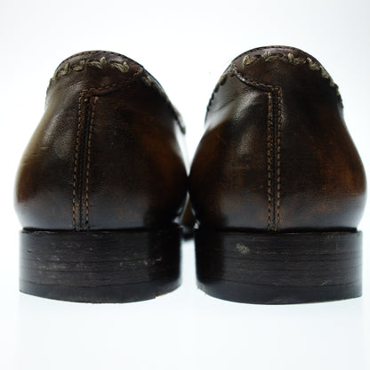 Good Condition◆Berluti Leather Shoes Straight Tip Oxford Men's 5.5 Brown BERLUTI [AFD3] 