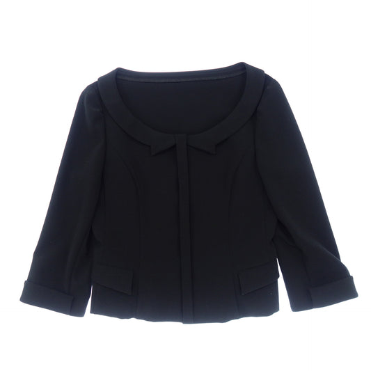 Very good condition ◆ FOXEY NEW YORK Jacket Private School 29643 Ladies Black Size 42 FOXEY NEW YORK [AFB28] 