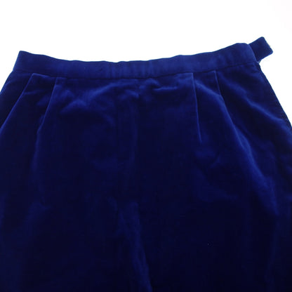 品相良好◆爱马仕复古丝绒长裙配腰带女式 38 蓝色 HERMES [AFB1] 