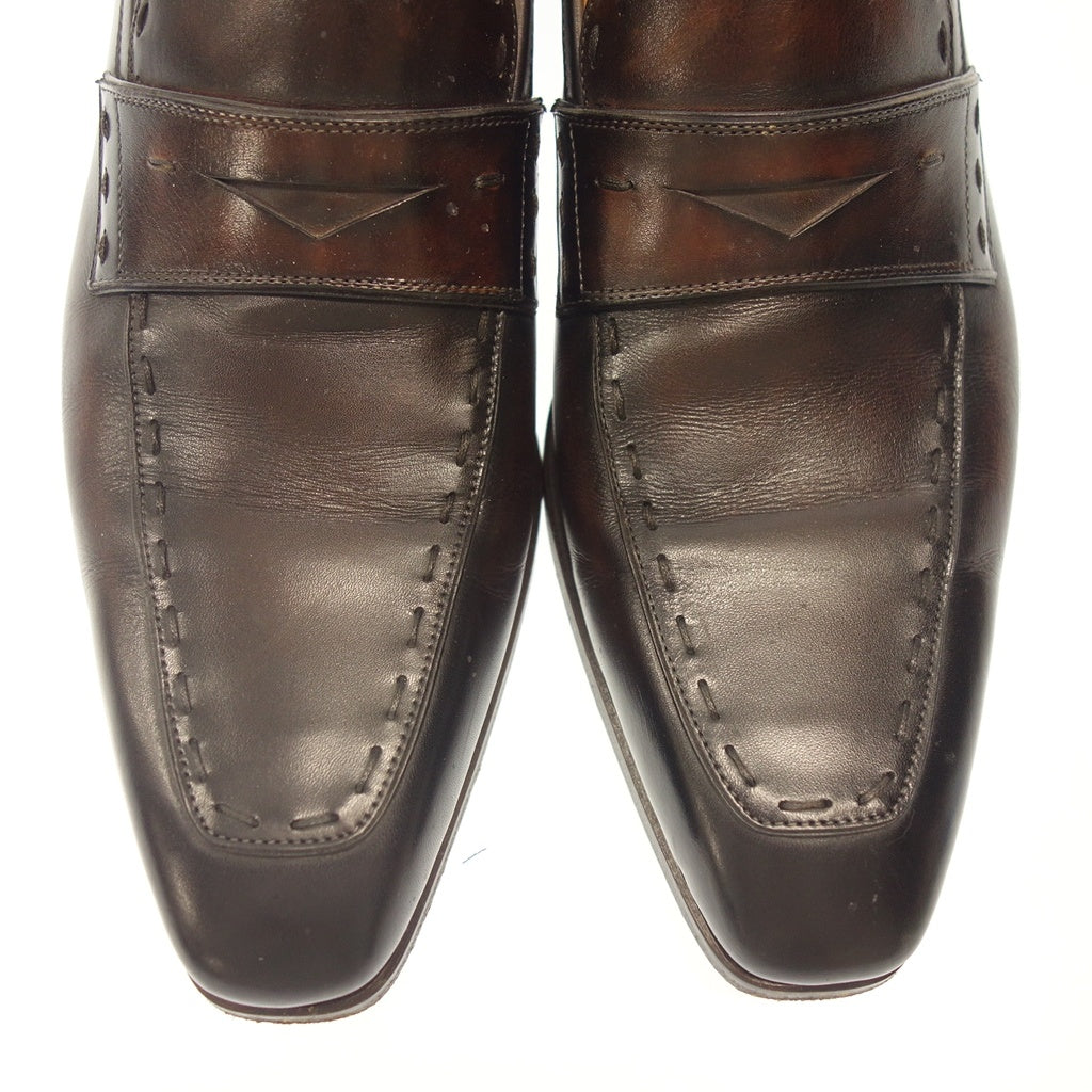 Good condition ◆Magnani coin loafer U tip men's brown size 42 21341 MAGNANI [AFC52] 