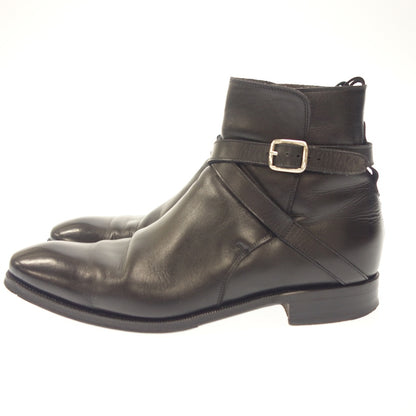 Good Condition◆Carmina Leather Shoes Jodhpur Boots Trading Post Men's Black Size 6.5 CARMINA [AFC5] 