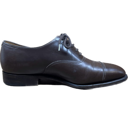 美品◆ジョンロブ レザーシューズ ストレートチップ CITY ブラウン UK5.5EE 8695ラスト JOHN LOBB