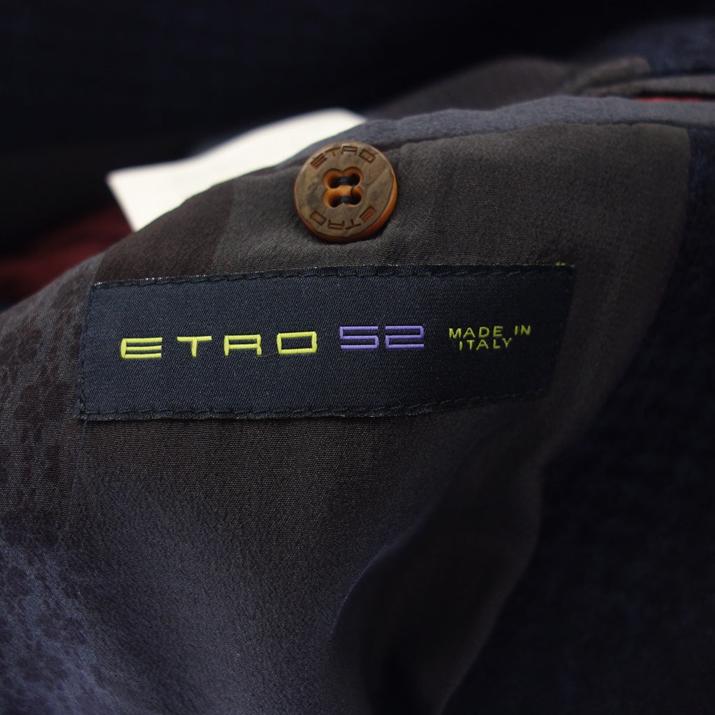 状况良好◆ETRO 切斯特外套羊绒混纺男式尺寸 52 海军蓝 ETRO [AFB3] 