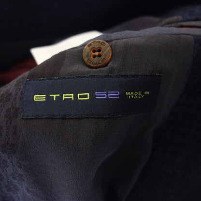 Good condition◆ETRO Chester coat cashmere blend men's size 52 navy ETRO [AFB3] 