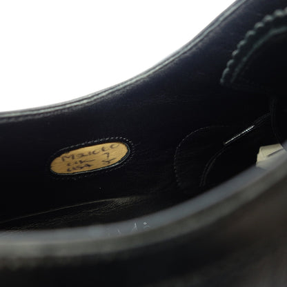 Good Condition ◆ Barker Black Leather Shoes Wingtip Studs Men's 7.0 Black Barker Black [AFC47] 