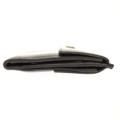 Used ◆IL BISONTE Bifold Wallet Leather Black IL BISONTE [AFI10] 