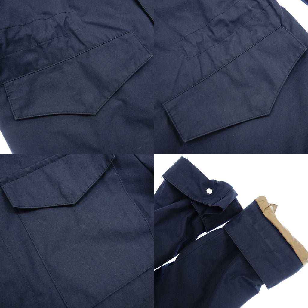 Brunello Cucinelli detachable collar jacket M-65 type with down liner men's 46 navy BRUNELLO CUCINELLI [AFB10] [Used] 