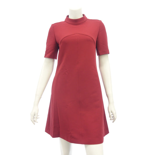 Like new ◆ FOXEY NEW YORK Short sleeve dress 34606 Women's Red Size 38 FOXEY NEW YORK [AFB49] 