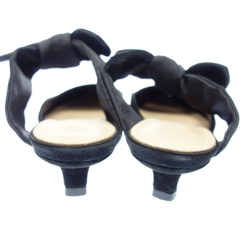 Good condition ◆ THE ROW Mule Ribbon Ladies Black Size 37 THE ROW [AFC3] 