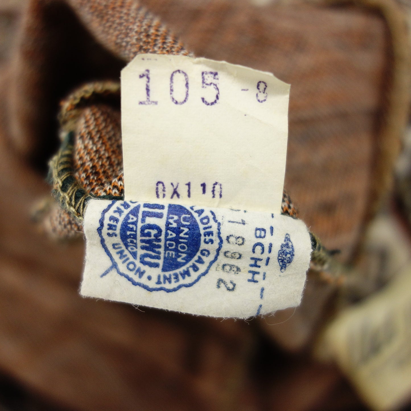 第三幕 复古一件式前拉链带腰带 估计 1960 年代 - 1970 年代 美国制造 女式 棕色 [AFB42] [二手] 