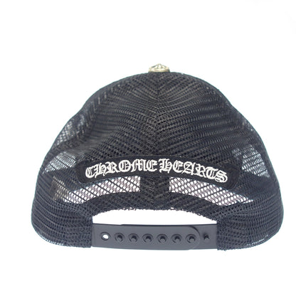 美品◆クロムハーツ トラッカーキャップ メッシュ ブラック系 ONEサイズ Chrome Hearts【AFI20】