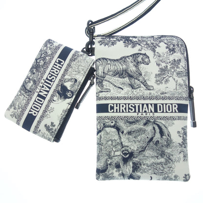 クリスチャンディオール マルチファンクション ポーチ ディオールトラベル ネイビー系 Christian Dior【AFE6】【中古】