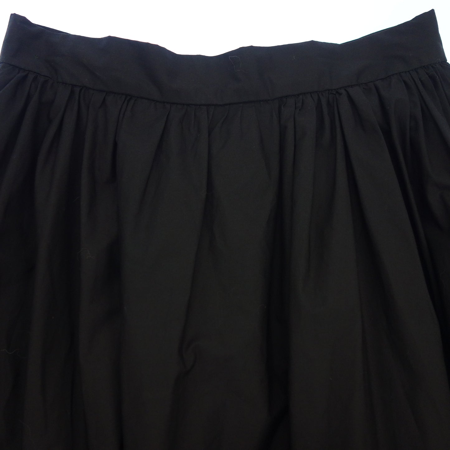 Good Condition◆Patou Long Skirt Tuck 22SA2-SK027-17 Black Size 36 Women's PATOU [AFB28] 