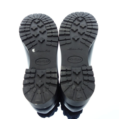 状况良好◆Moncler Ginette 雨靴 短踝靴 徽标贴片 女式 黑色 尺码 39 MONCLER GINETTE [AFC5] 