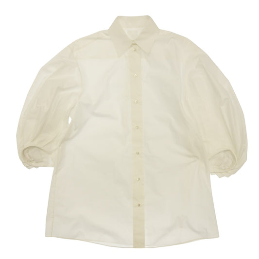 Good condition◆Valentino LE BLANC short sleeve shirt ladies white size 38 VALENTINO LE BLANC [AFB42] 