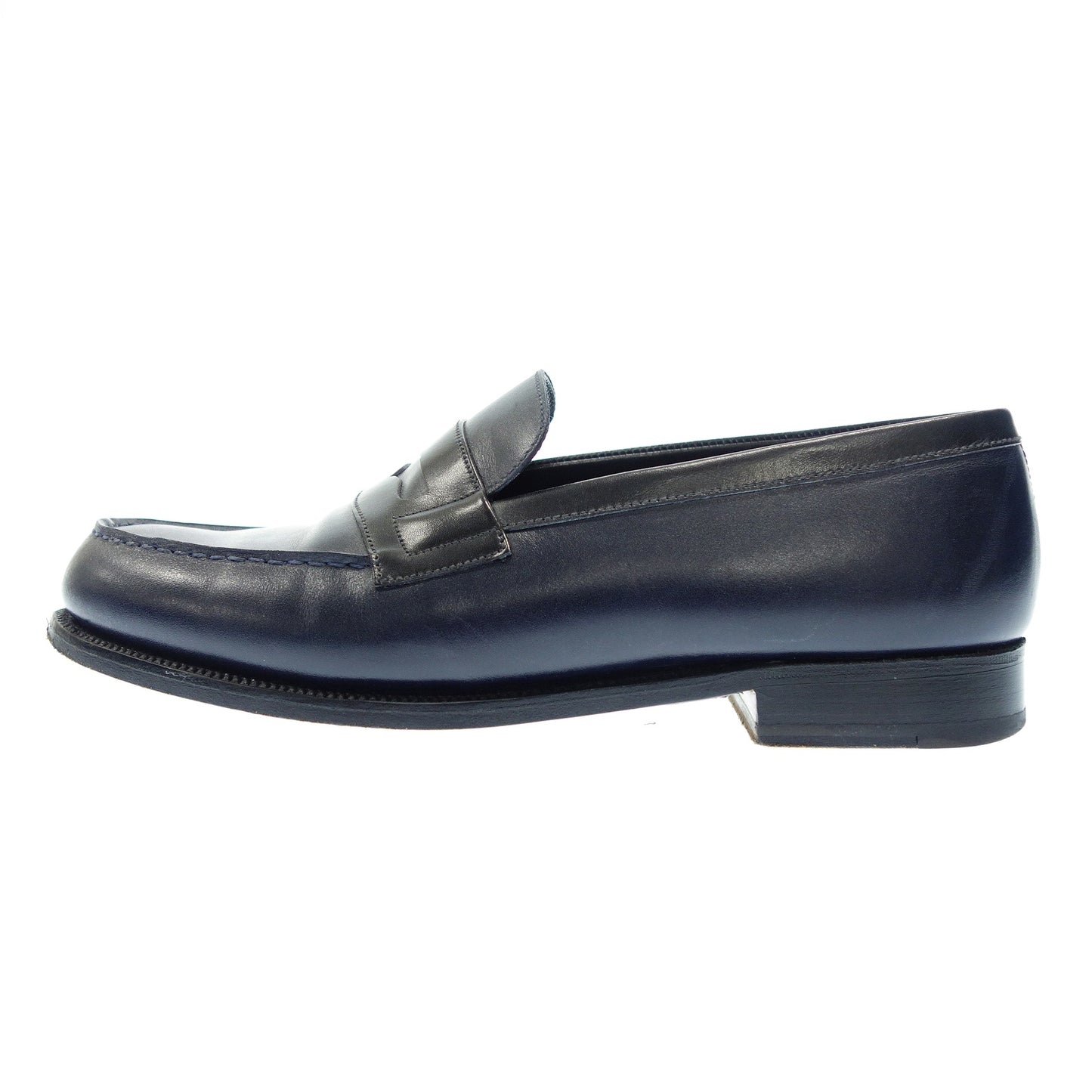 Good condition◆JMWESTON 180 Signature Loafer Men's 7D Navy JMWESTON [AFC53] 