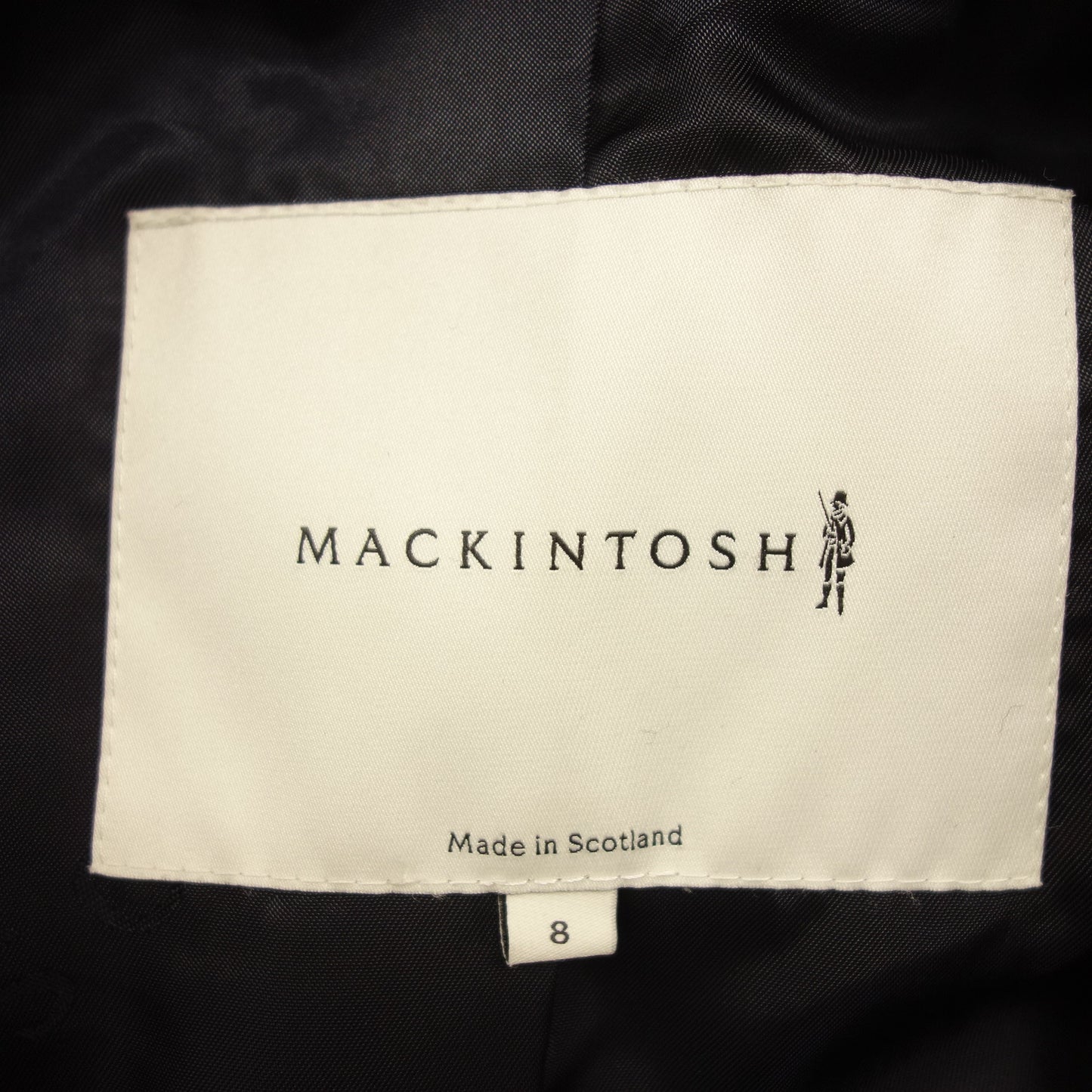 Used Mackintosh Melton Coat Size 8 Made in England Women's Black MACKINTOSH [AFA20] 