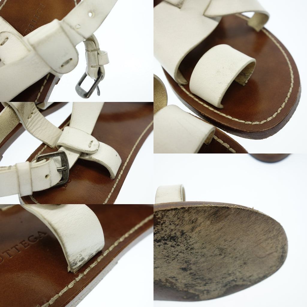 Used ◆BOTTEGA VENETA Sandals Leather Women's 35.5 White BOTTEGA VENETA [AFC19] 