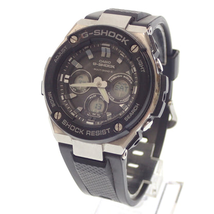 美品◆カシオ ジーショック 腕時計 ショックレジスト ソーラー GST-W300 文字盤黒 CASIO G-SHOCK SHOCK RESIST【AFI3】