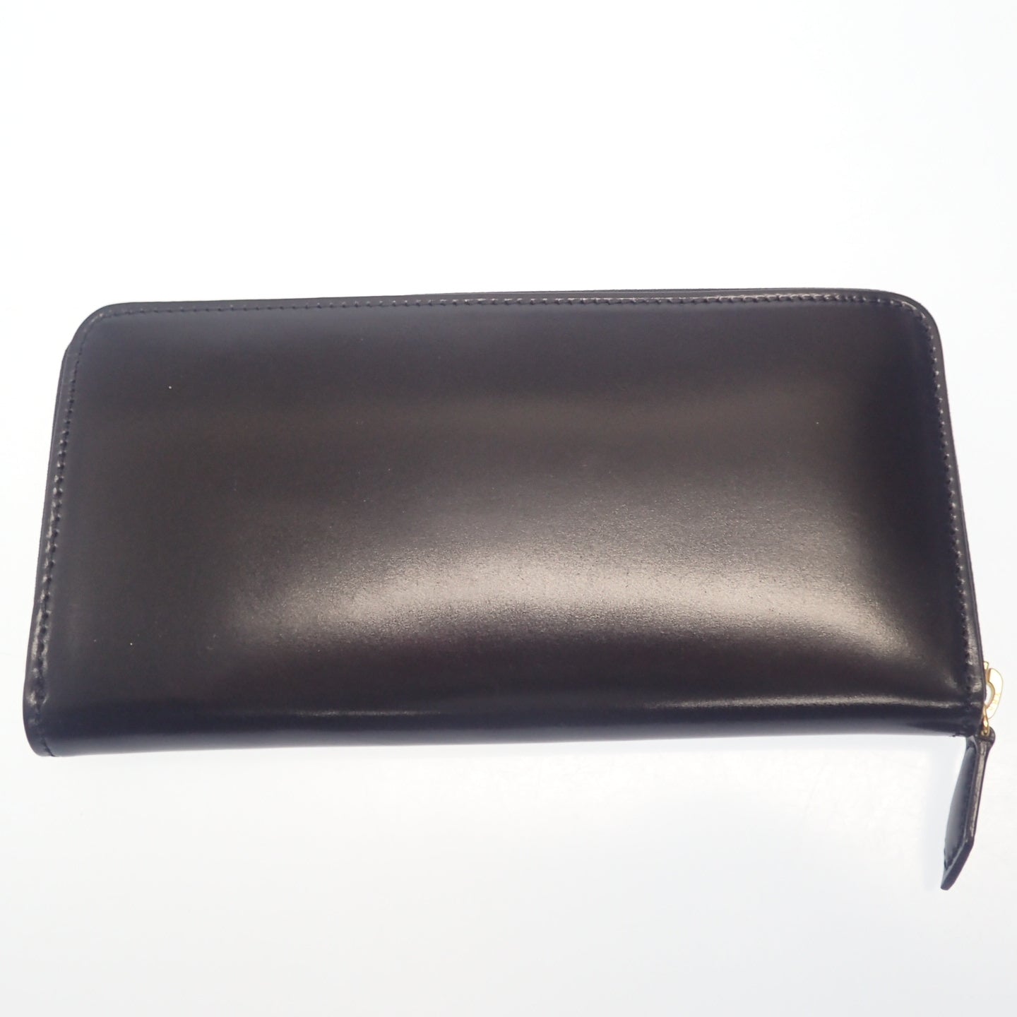 Like new ◆ COCOMEISTER Shell Cordovan Archduke Long Wallet Round Zipper Black Leather COCOMEISTER [AFI18] 