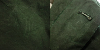 Good Condition ◆ Bergfabel Long Coat Oiled Cotton Hooded Men's Green Bergfabel [AFA9] 