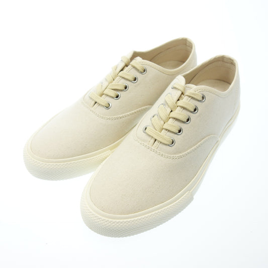 Double RRL lace-up sneakers canvas men's 6 white RRL [AFD2] [Used] 