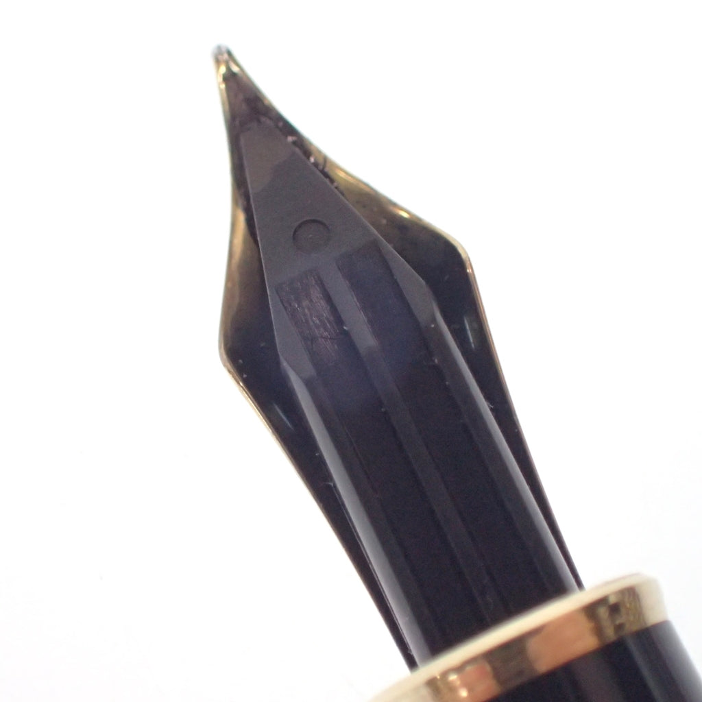 状况良好 ◆ 万宝龙钢笔 14K 笔尖 Meisterstück 黑色 x 金色 MONTBLANC [AFI6] 